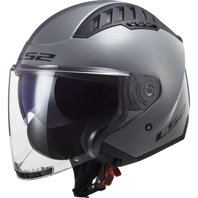 Casco moto LS2 OF570 Verso Titanio Mate