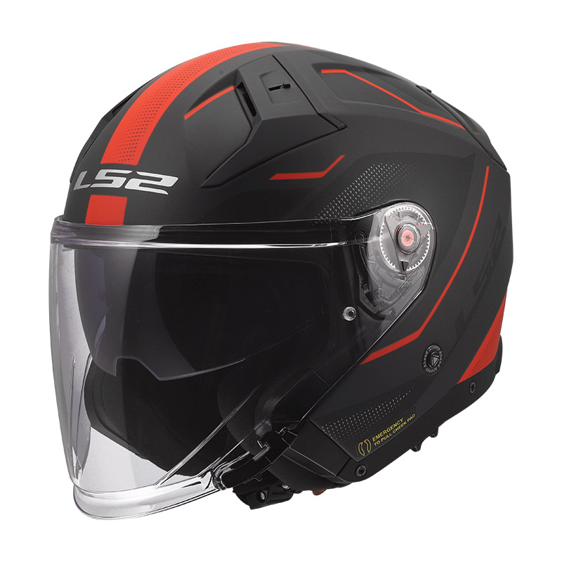 Casque LS2 OF603 Infinity 2 Veyron rouge mat