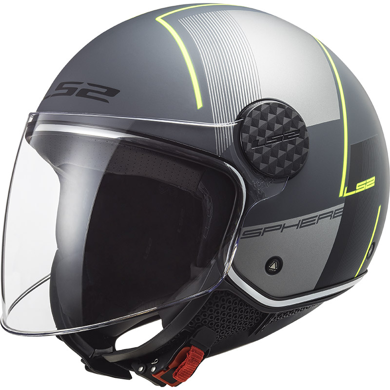 Casco Ls2 Sphere Lux Of558 Firm Nero Opaco Titanio | MotoStorm