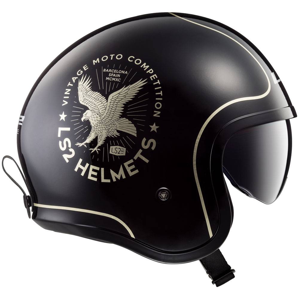 Ls2 Of599 Spitfire Flier Black LS2-305992112 Jet Helmets | MotoStorm