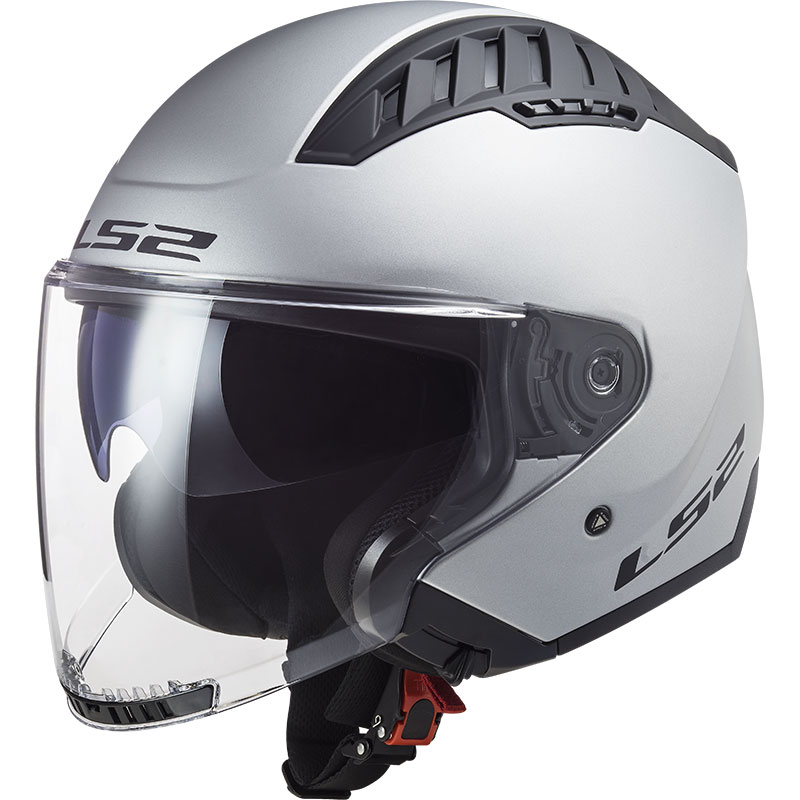 Casco LS2 OF600 Copter Solid argento opaco