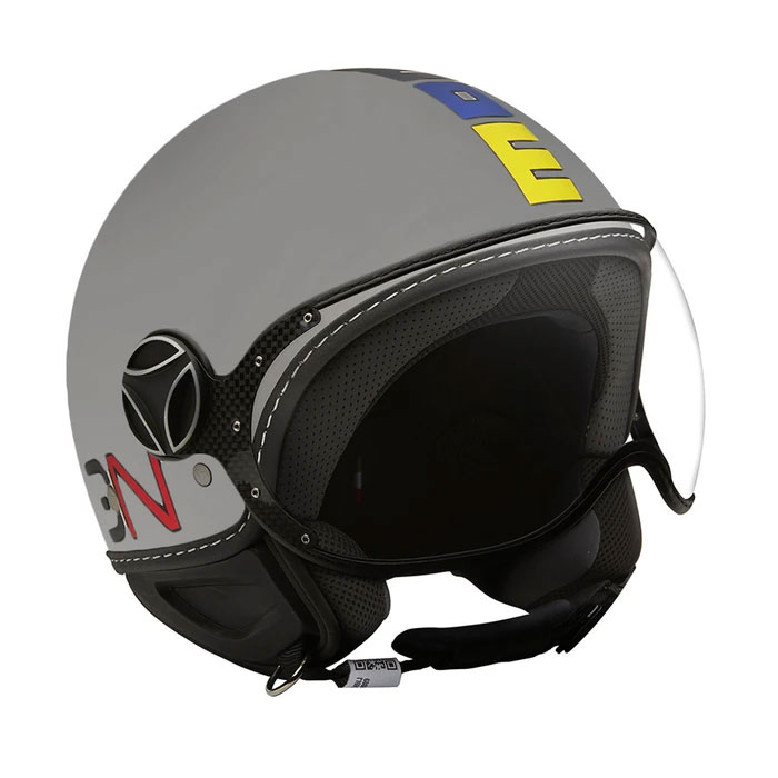 Casco Jet Momo Design Fgtr Classic Multicolor Grigio | MotoStorm