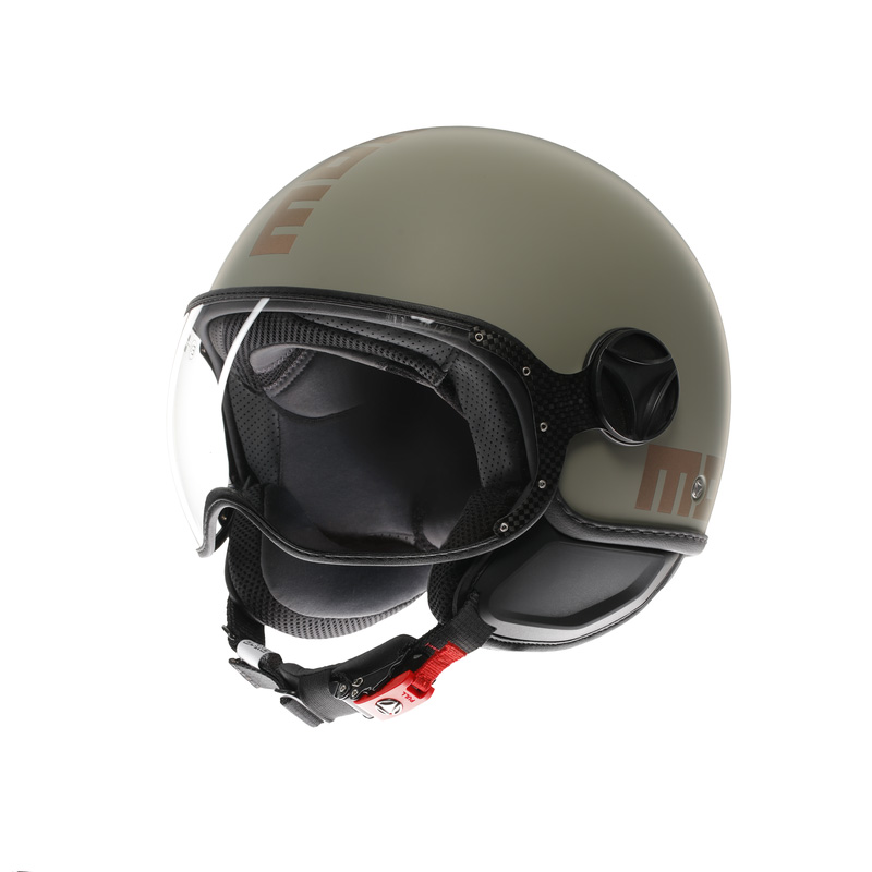 Casco MomoDesign FGTR Classic 2206 Flip verde opaco