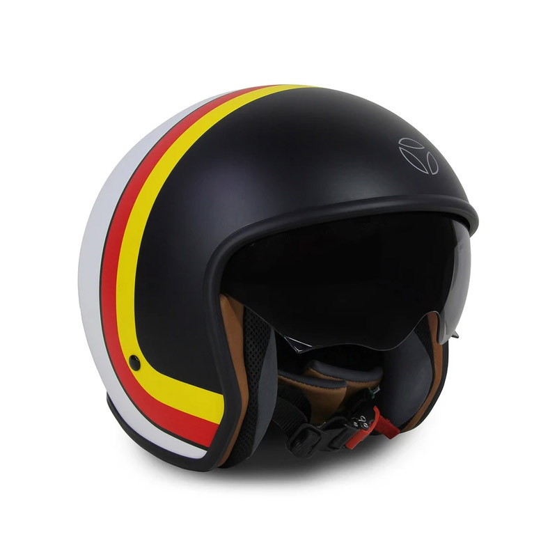 Casco Momo Design Zero Heritage Bianco Giallo | MotoStorm