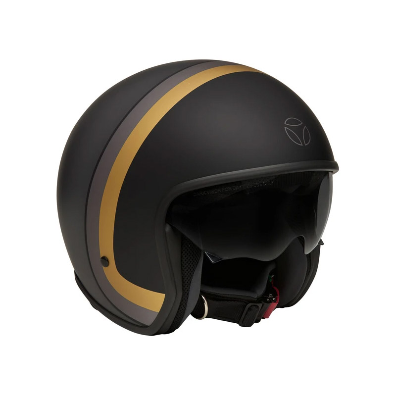 Casco Momo Design Zero Heritage Antracite Oro | MotoStorm