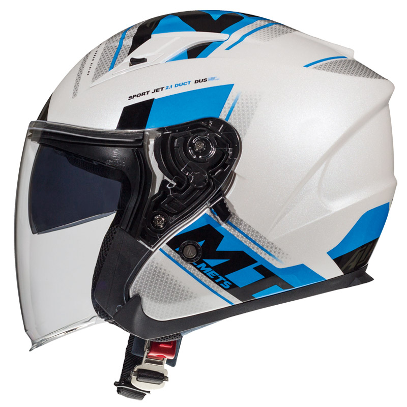 Mt Helmets Avenue Sv Sideway C7 White Blue MT-105155727 Jet Helmets ...