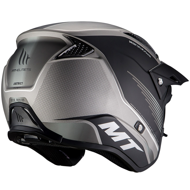 Mt Helmets District Sv Post B2 Helmet Matt Grey MT1268568123 Jet