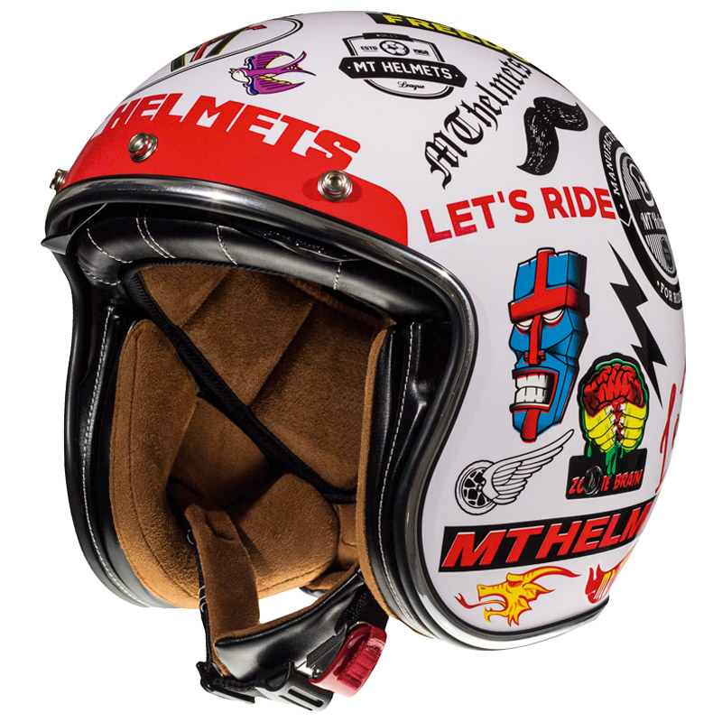 Mt Helmets Le Mans 2 Sv Anarchy A0 blanco