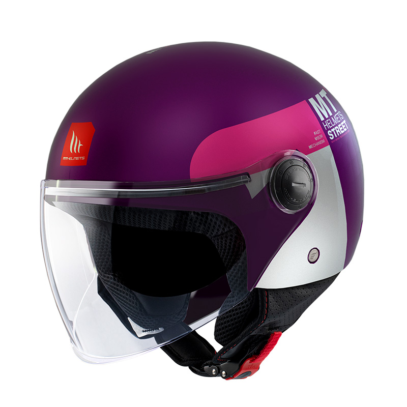 Casco Mt Helmets Street S Inboard C8 viola opaco