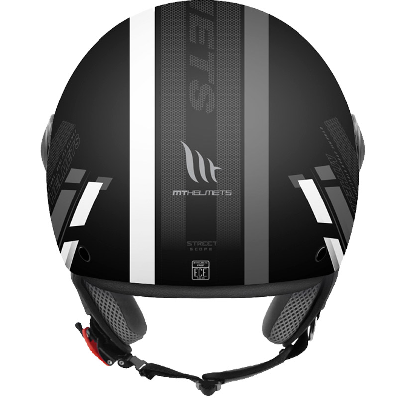 Mt Helmets Street Scope D2 Helmet Grey MT1105435321 Jet Helmets