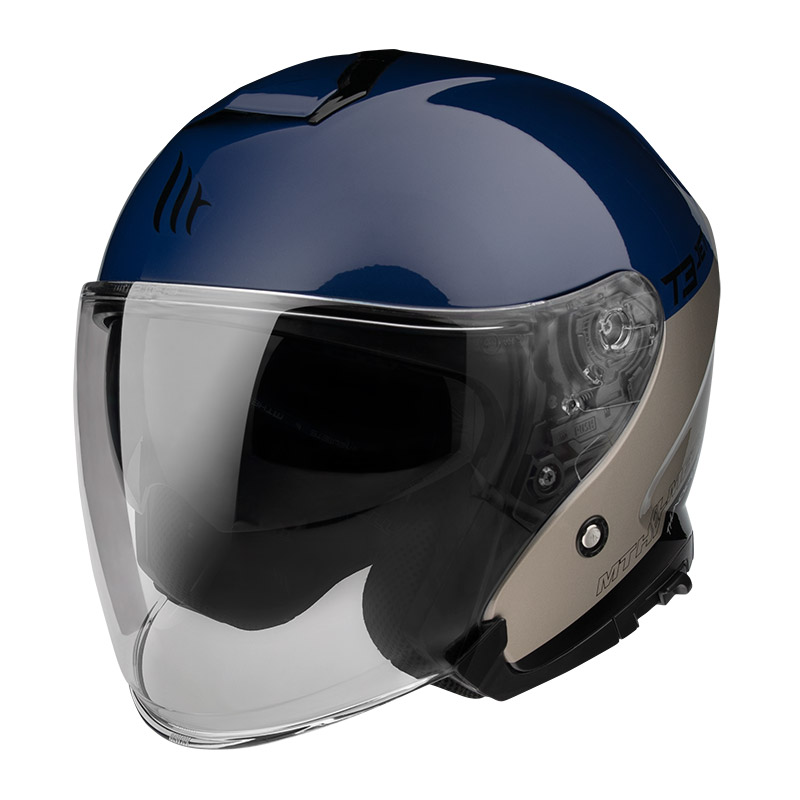 Casco Mt Helmets Thunder 3 Sv Jet Xpert A17 blu