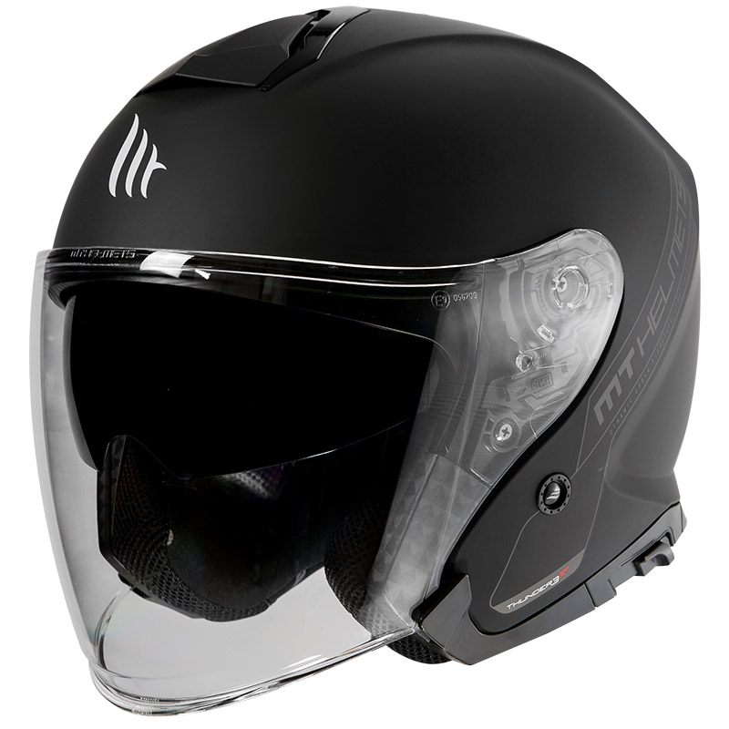 Mt Helmets Thunder 3 Sv Jet Solid A1 nero opaco