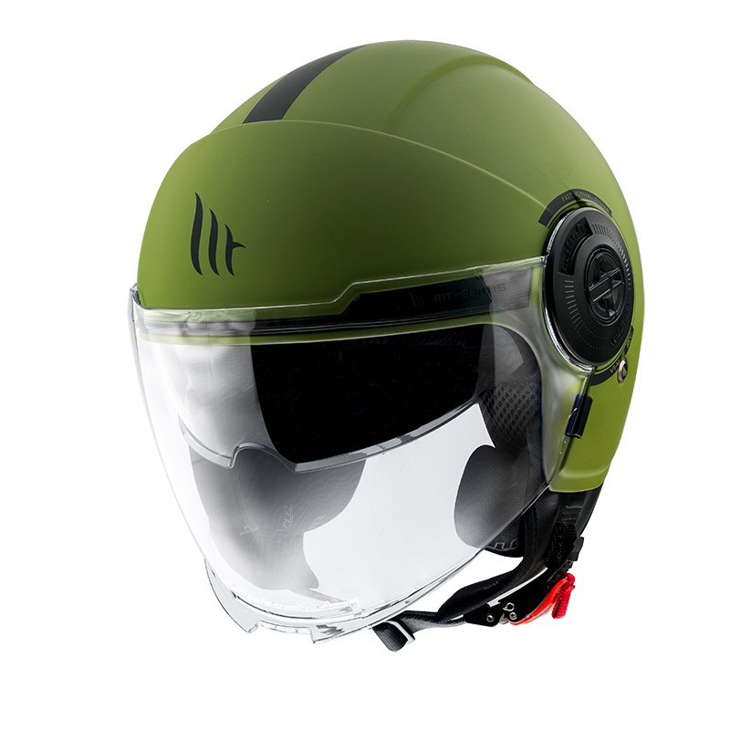 Casco Mt Helmets Viale SV S Solid A6 verde opaco