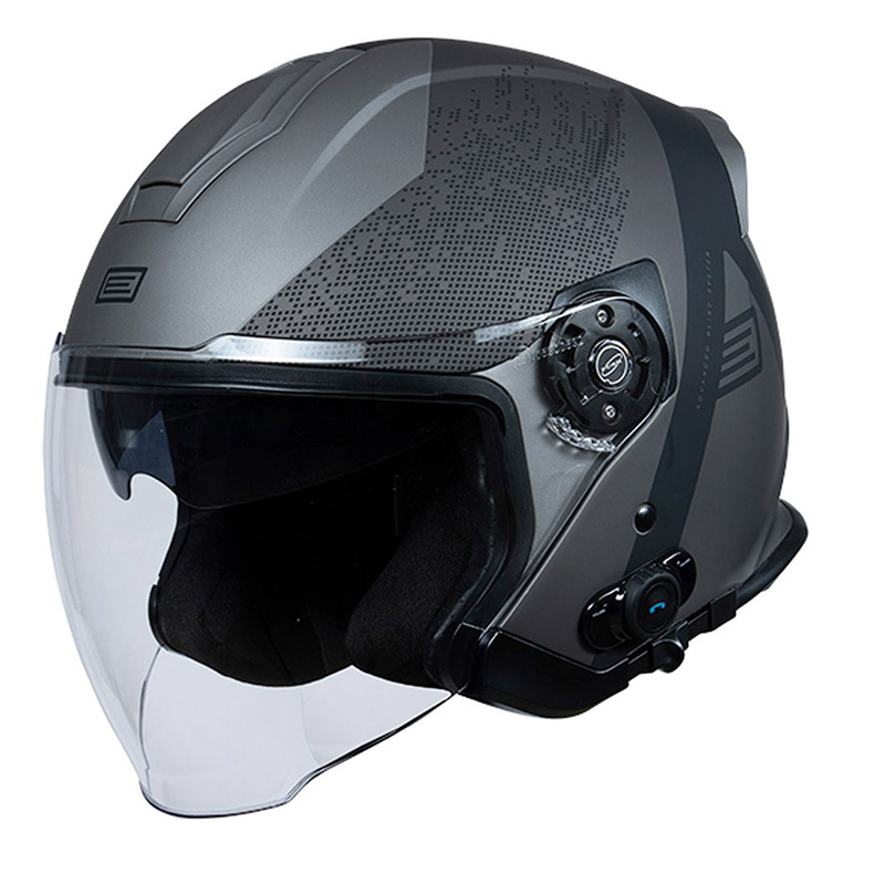 Casco Origine Palio 2.0 BT Hyper nero opaco titanio