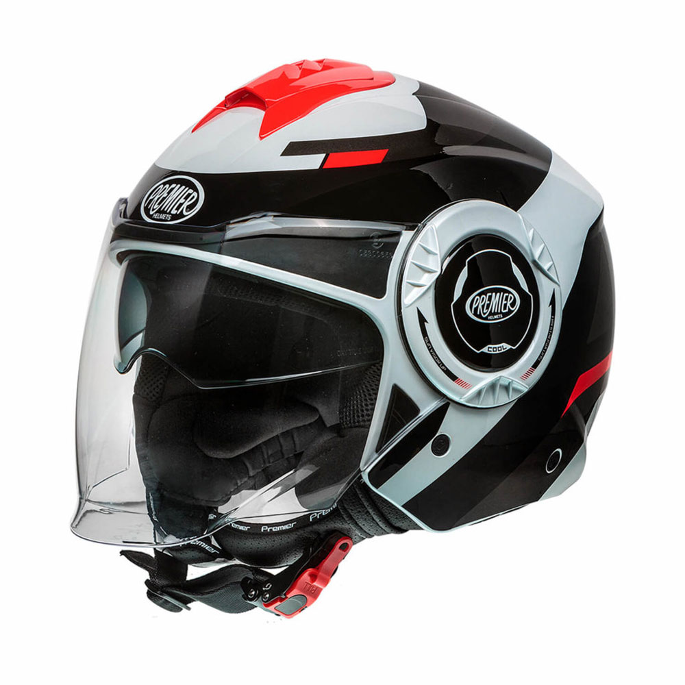 Casco Premier Cool Evo OPT 2 bianco nero rosso