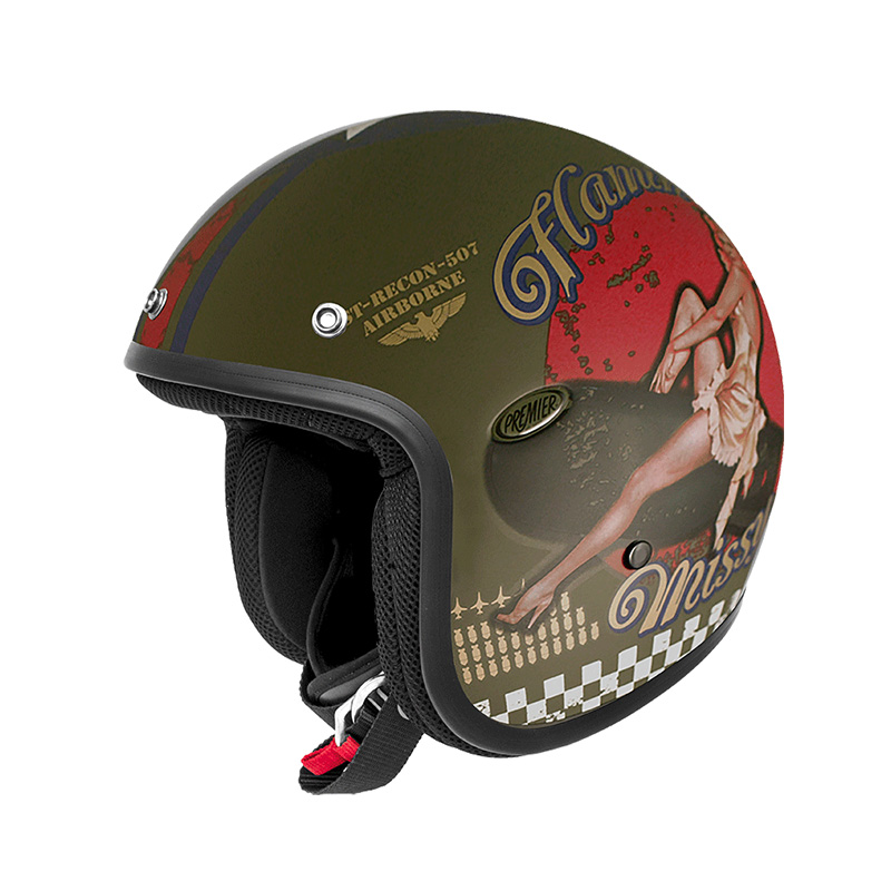 Premier Jet Classic Pin Up Mili Bm Helmet