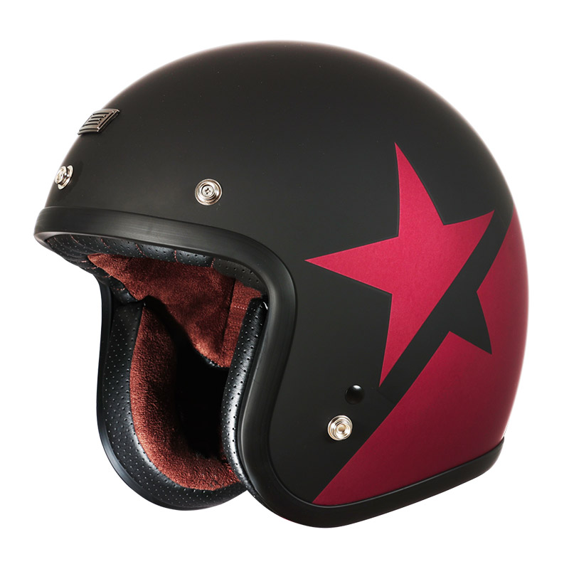 Casco Origine Primo Star 2206 rosso opaco nero