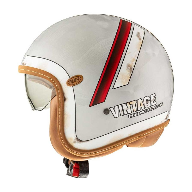 Casque Vintage Nt Old Style Silver Bm - Premier