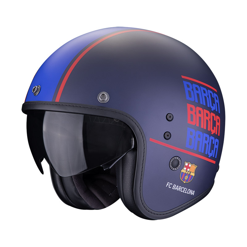 Casco Scorpion Belfast Evo Fc Barcelona blu opaco