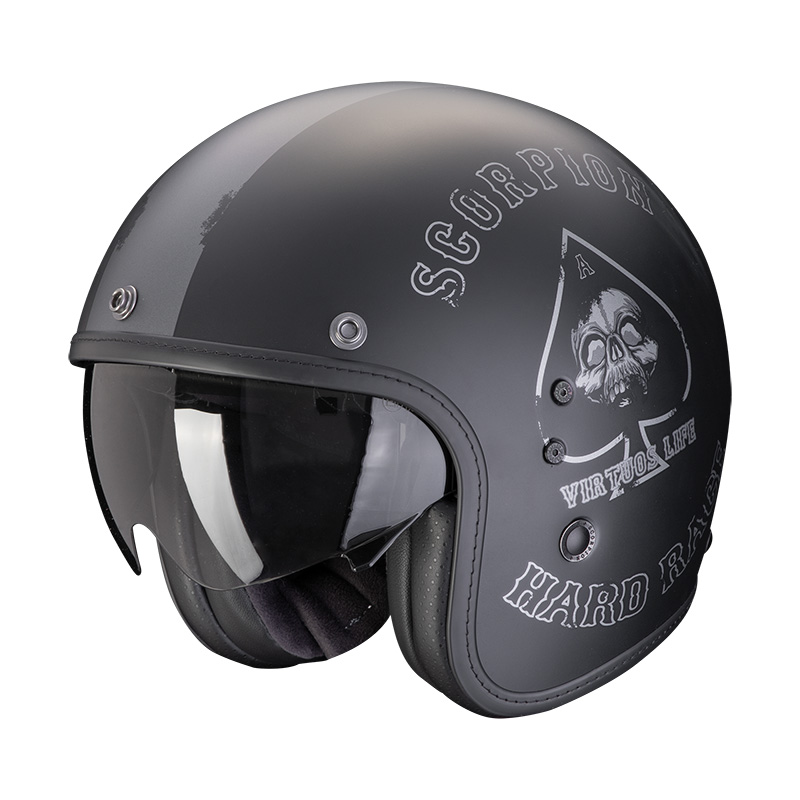 Casco Scorpion Belfast Evo Spade nero opaco