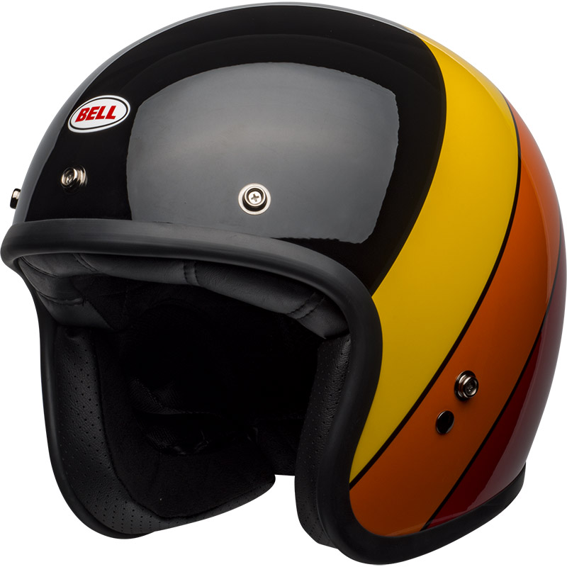 Casco Bell Custom 500 Rif nero giallo arancio rosso