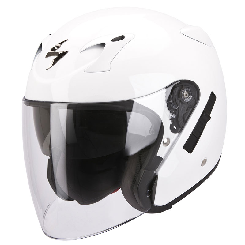 Scorpion Exo-220 Solid White SC-22-100-05 Jet Helmets | MotoStorm
