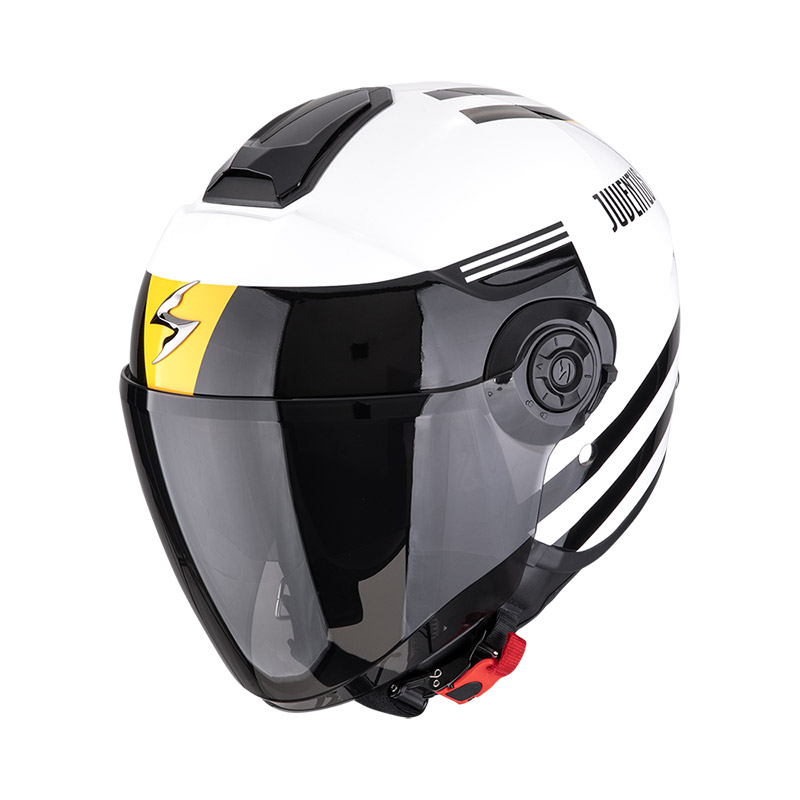 Casco Scorpion Exo City 2 Juventus bianco nero