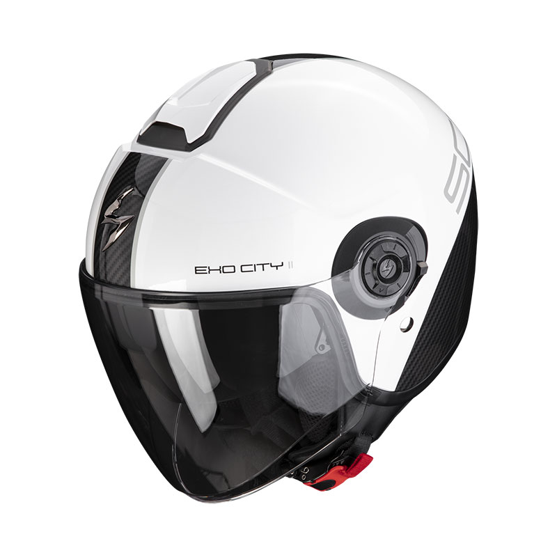 Casco Scorpion Exo City 2 Carbo bianco nero