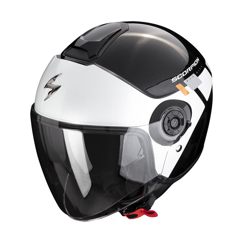 Scorpion Exo City 2 Mall Helmet Black White Silver
