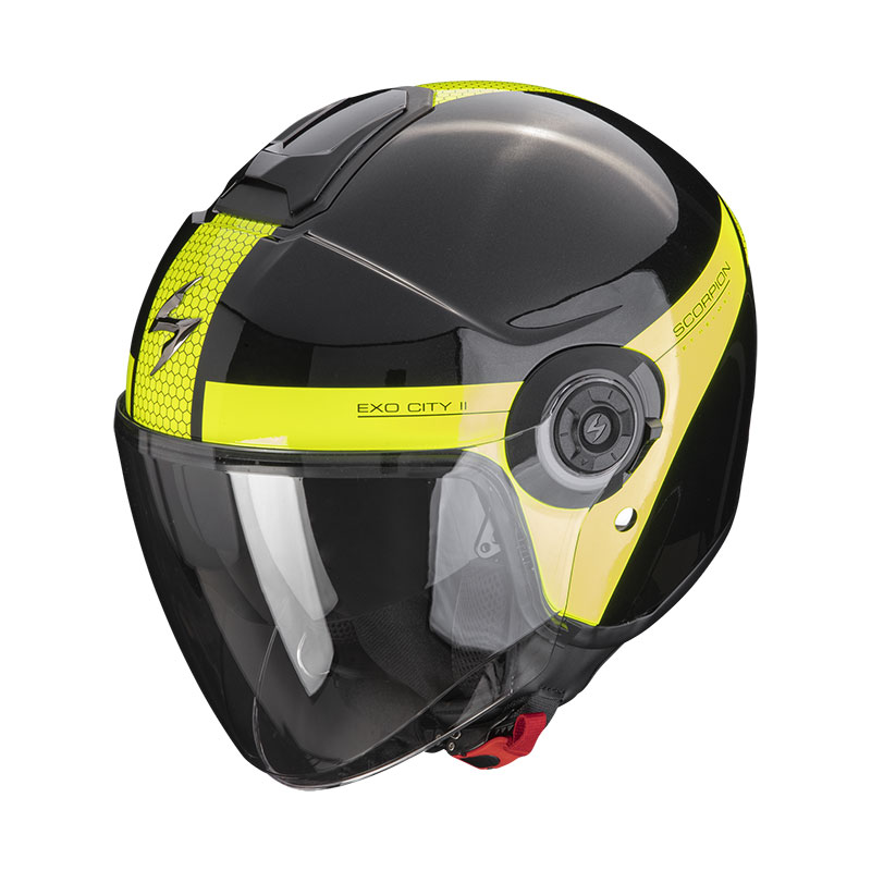 Scorpion Exo City 2 Short Helm schwarz gelb