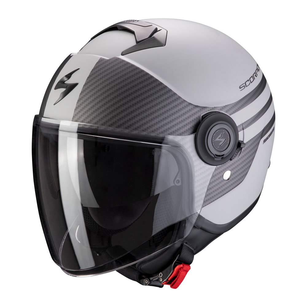 Scorpion Exo City Moda Silver Black SC 83 318 218 Jet Helmets
