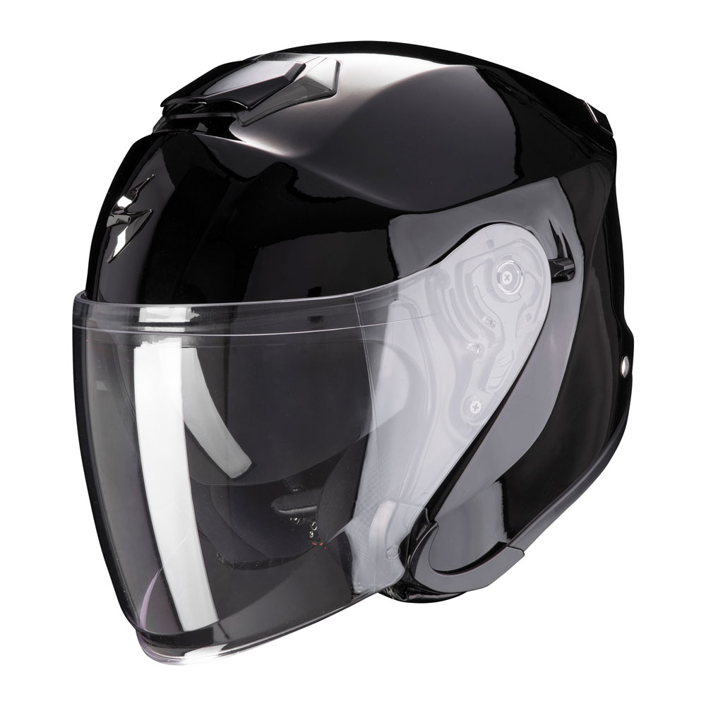 Casco Jet Scorpion Exo S1 Nero Lucido | MotoStorm
