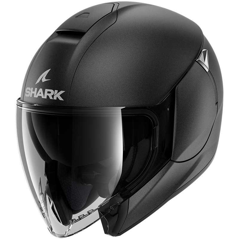 Casco Shark Citycruiser Blank Mat nero glitter