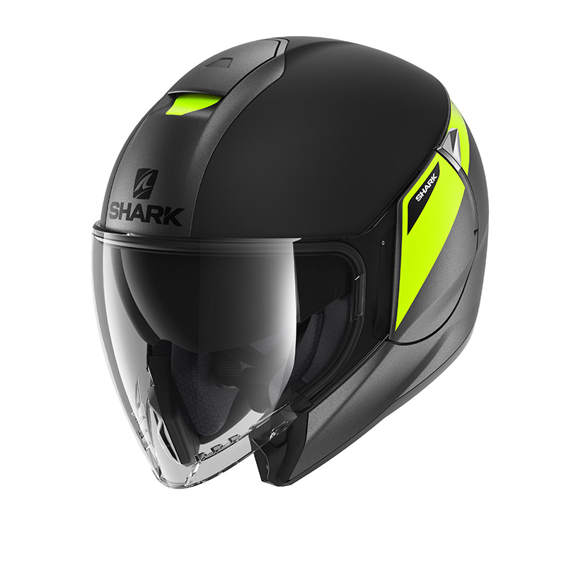 Casco Shark Citycruiser Karonn Mat nero giallo