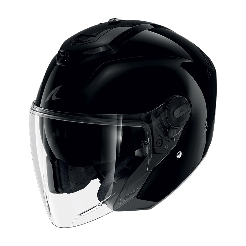 Shark Rs Jet Blank Helmet Black HE8250EBLK Jet Helmets MotoStorm