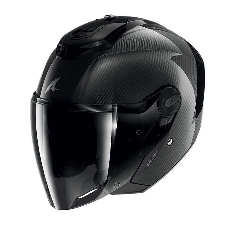 Casque Shark Rs Jet Carbon Skin noir