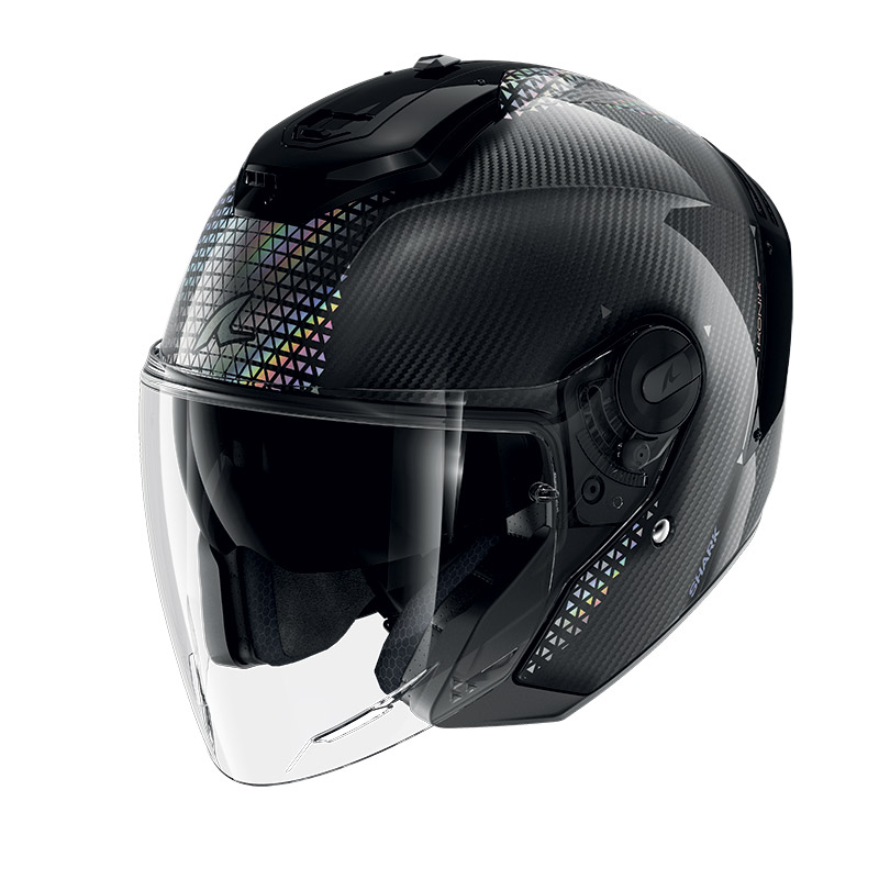 Casco Shark Rs Jet Carbon Ikonik iridiscent