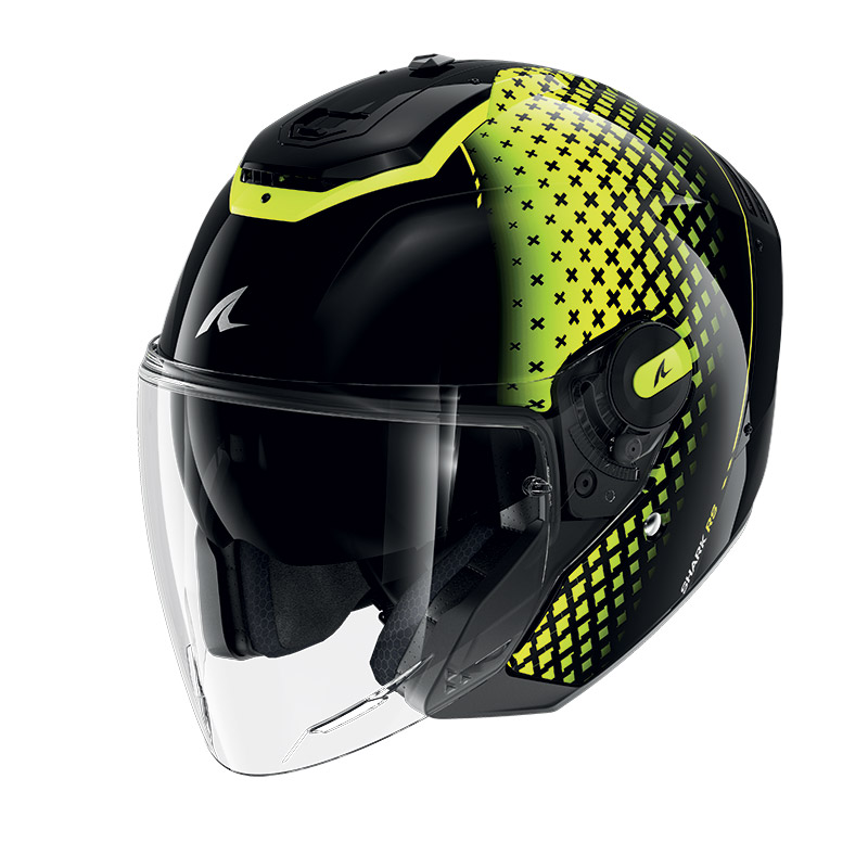 Casco Shark Rs Jet Stride nero giallo