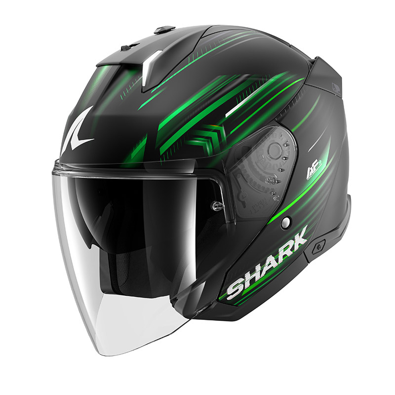 Casco Shark Skwal i3 Jet Light-Blur negro verde