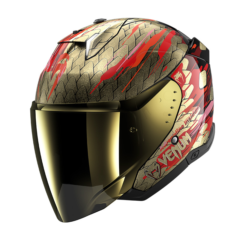 Shark Skwal i3 Jet Venum Helm Rotgold