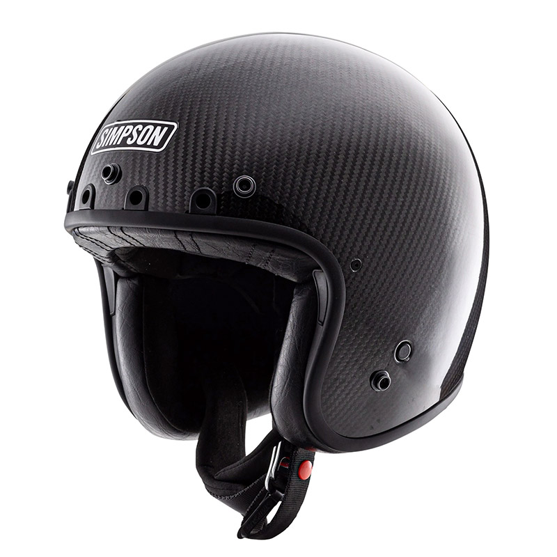 Casco Simpson Chopper Carbon nero