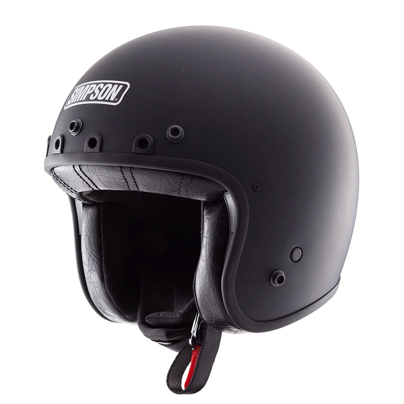 Casco Simpson Chopper nero opaco