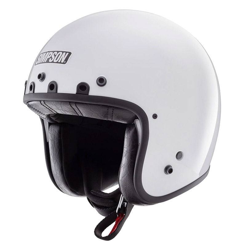 Casco Simpson Chopper bianco