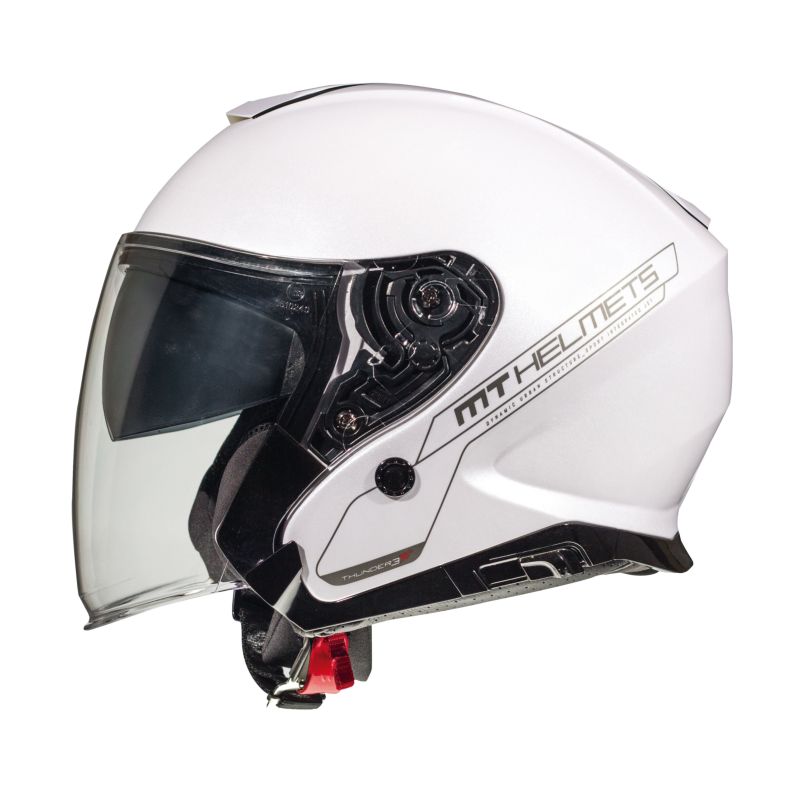 Mt Helmets Thunder 3 Sv Jet Solid A0 bianco