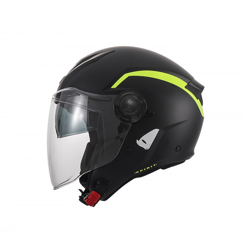 Casco Ufo Spirit nero giallo fluo