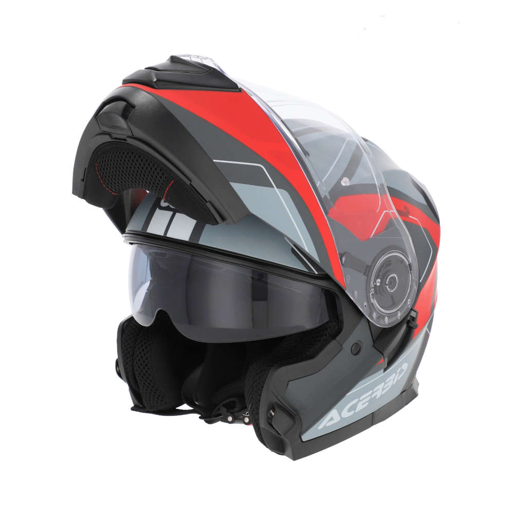 Acerbis Serel 2206 モジュラー ヘルメット グレー レッド