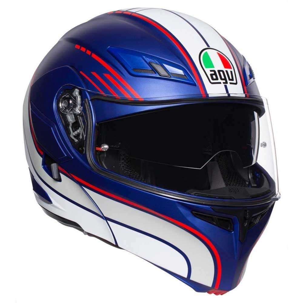 Agv Compact St Boston Helmet Blue White Red AG1021A2HY011 Modular