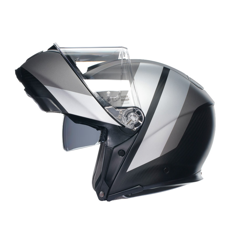 AGV Sportmodular Overlay Helm doppelt grau matt