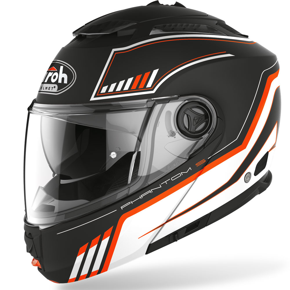 Airoh Phantom S Beat Modular Helmet Orange Matt PHSB32 Modular Helmets |  MotoStorm
