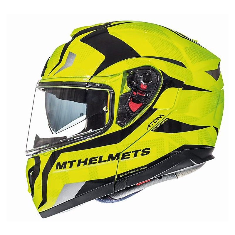 Mt Helmets Atom Sv Divergence F1 Yellow MT105246451 Modular Helmets MotoStorm